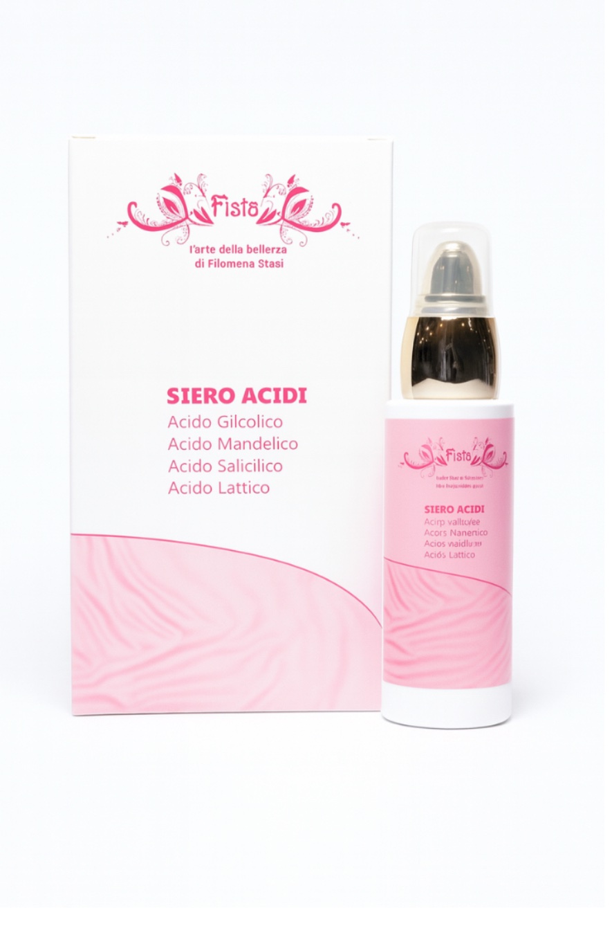 Siero Acidi(Acido Glicolico,Acido Mandelico,Acido salicilico,Acido Lattico) 1 Siero Acidi(Acido Glicolico,Acido Mandelico,Acido salicilico,Acido Lattico)
